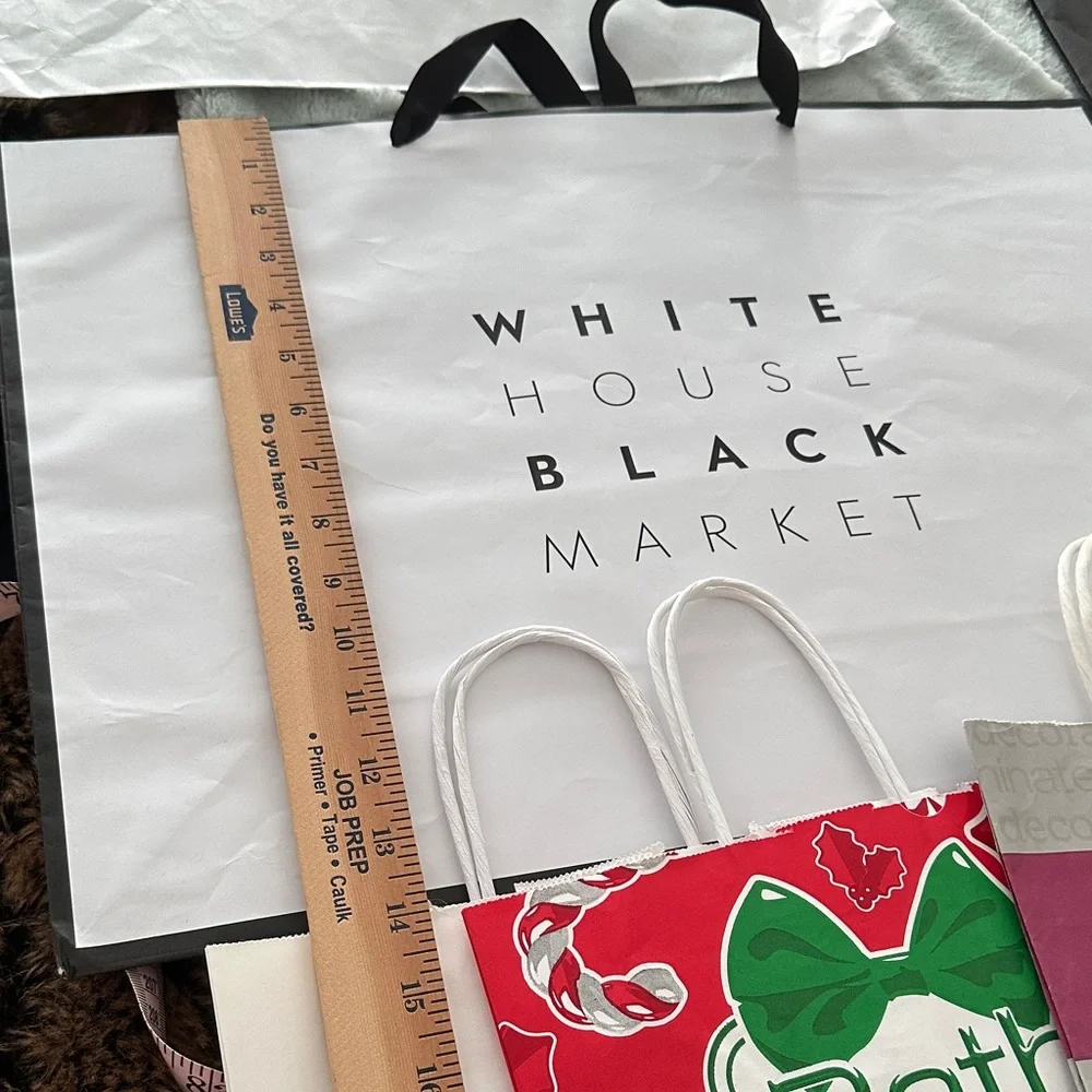 12 Empty Assorted Brand Gift Bags